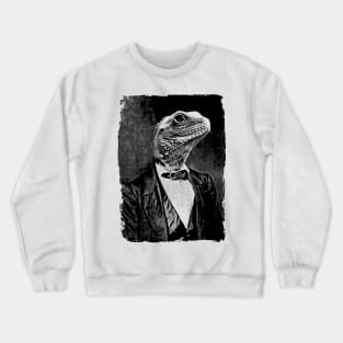 Lizard Person Portrait Crewneck Sweatshirt